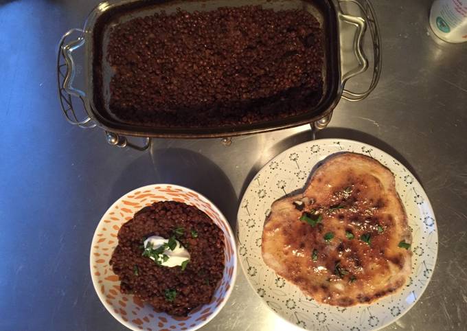 Easiest Way to Make Any-night-of-the-week Black dal with naan