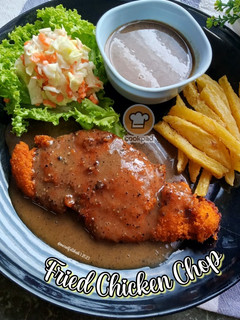 Gambar Fried Chicken Chop Ala Restoran Western