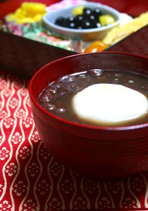A picture of Zenzai (Sweet Red Bean Soup) – Lightly Sweetened.