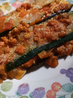 Una foto de Lasaña vegana de guisante texturizado