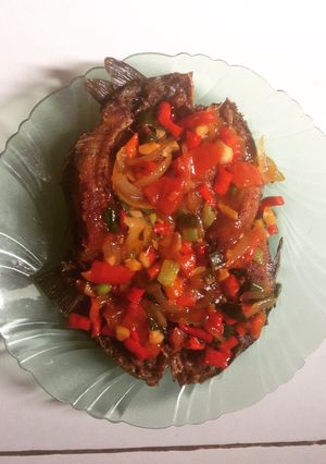 Foto resep Ikan mas bumbu asam manis pedas
