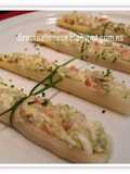 Espárragos rellenos de salmón ahumado