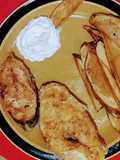 Herb butter snapper steak