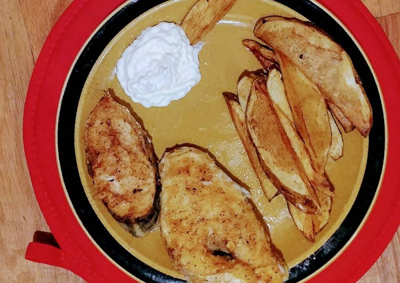 Herb butter snapper steak