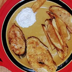 A picture of Herb butter snapper steak.