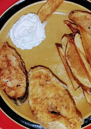 A picture of Herb butter snapper steak.
