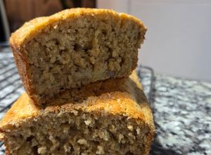 Una foto de Budín de Banana y Avena sin gluten