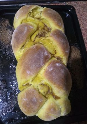Una foto de Jalá dulce y esponjosa con canela