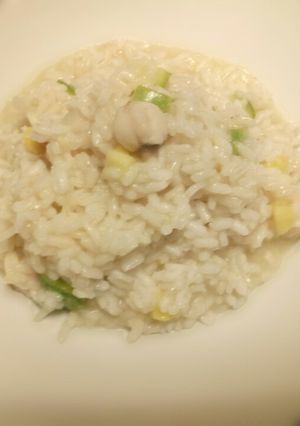 A picture of Scallop and zucchine risotto.