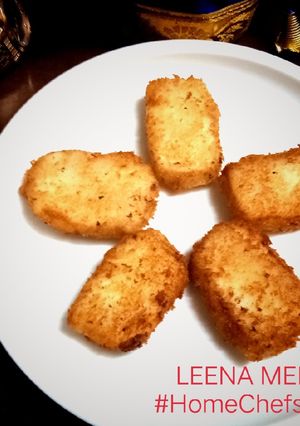 A picture of Leche Frita (Eggless Fried milk dessert).