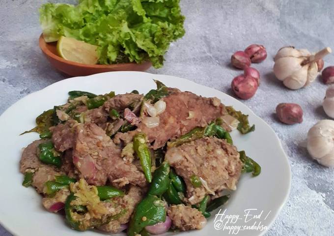 Resep Dendeng Batokok Lado Ijau  Khas Minang oleh happy 