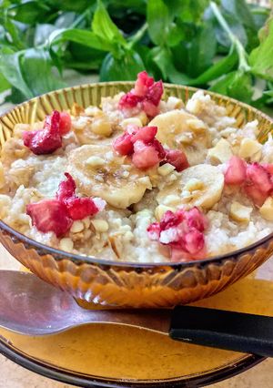 Una foto de Porridge de Avena en Microondas o en Cocina Convencional
