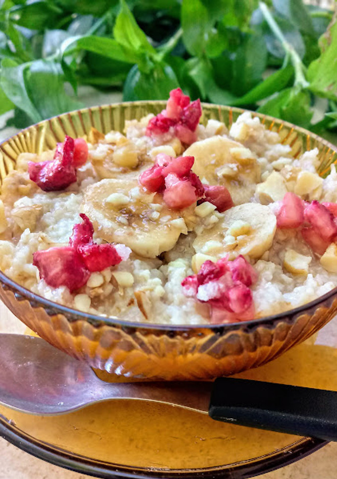 Una foto de Porridge de Avena en Microondas o en Cocina Convencional