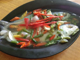 Steam ikan asin pedak