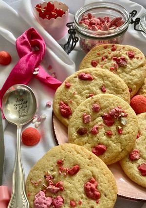 Une photo de Cookies à la praline rose
