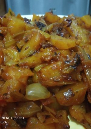A picture of Pumpkin bhaji.