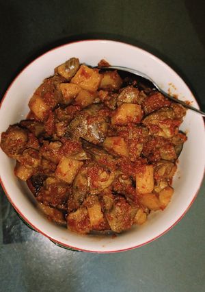 Foto resep Sambal goreng hati ampela kentang