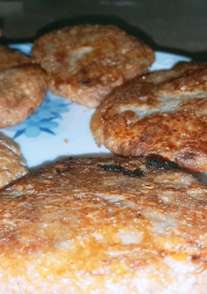 A picture of Beef shami kabab.
