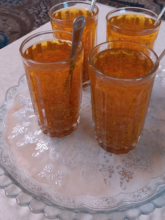 عکسی از دستور شربت تخم شربتی با زعفران و گلاب