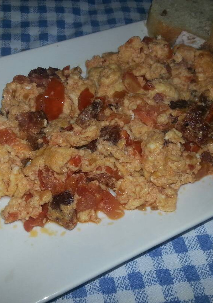 Una foto de Huevos rancheros