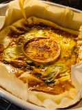 Quiche espinacas y Rulo de Cabra Sencilla