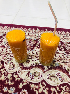 A picture of # Fresh mango juice #.