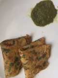 Moong dal oats cheela