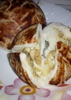Gambar Pau cendawan viral inti carbonara