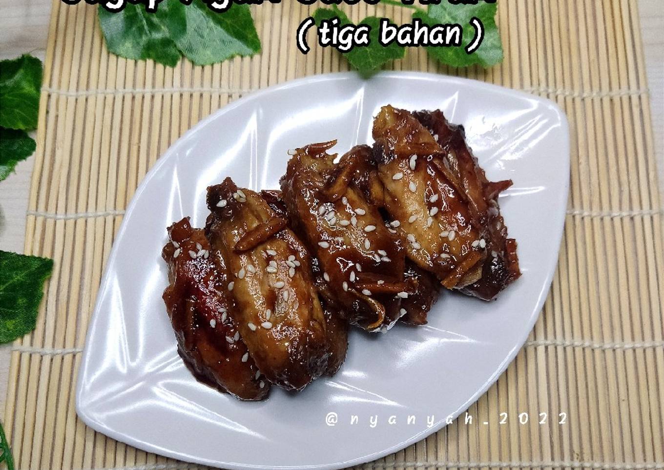 Sayap ayam saos tiram (3 bahan aja)