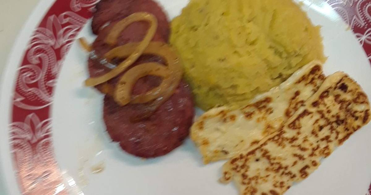 🇵🇾mangu Con Queso Y Salami👐👐🇵🇷 Receta De Jacqueline Rodriz Robles Cookpad 0437