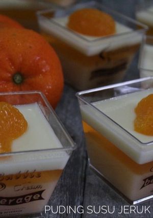 Foto resep Puding susu jeruk