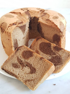 Foto resep Coffee Dalmatian Chiffon Cake