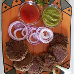 A picture of Kala chana kabab.