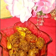 A picture of Mutton kofta krahi.