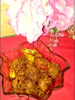 A picture of Mutton kofta krahi.