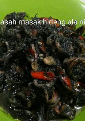 Foto resep Cumi basah masak hideng