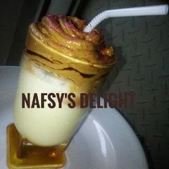 A picture of Dalgona coffee.
