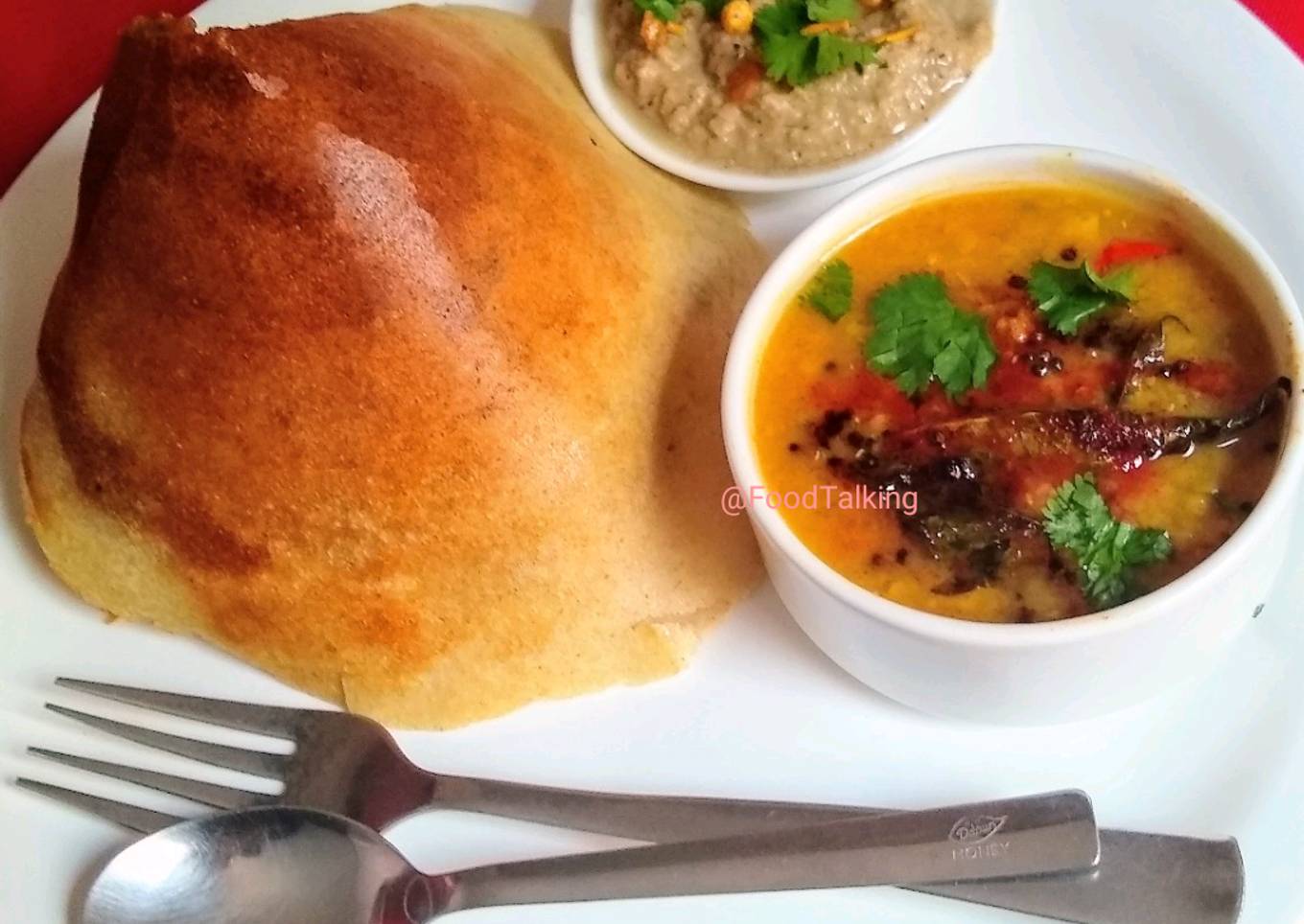 Dosa, Sambhar, Chutney