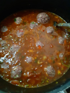 Una foto de Albóndigas en salsa de tomate