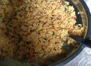 A picture of Simple fried rice.