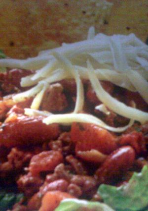 A picture of tex ~ mex taco salad.