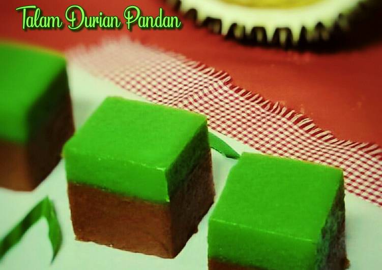 IDE #Resep Talam Durian Pandan kue sehari-hari