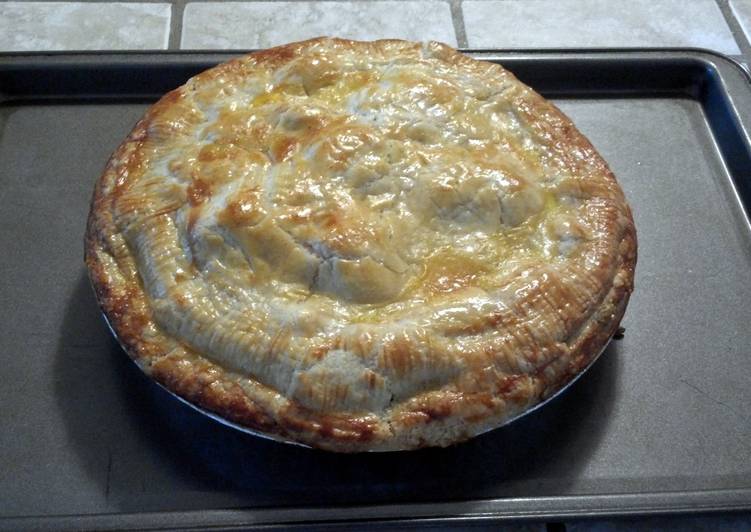 Homemade chicken pot pie