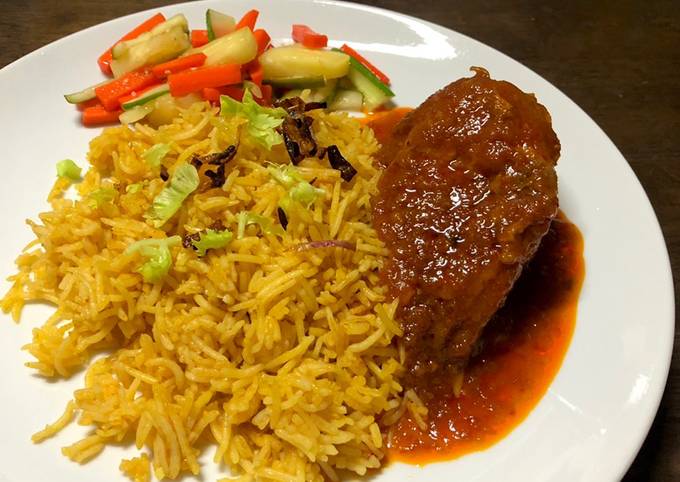 Resipi Nasi Tomato Seadanya Ayam Masak Merah And Jelatah Timun Oleh