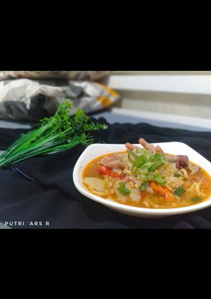 Foto resep Seblak ceker pedas