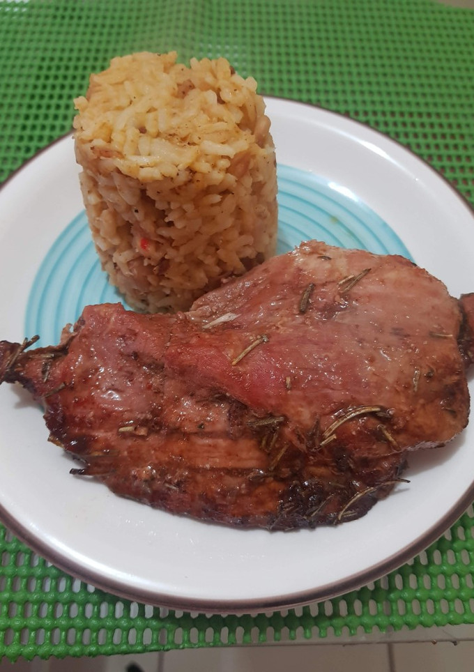 Una foto de Pulpa de cerdo con cerveza y romero