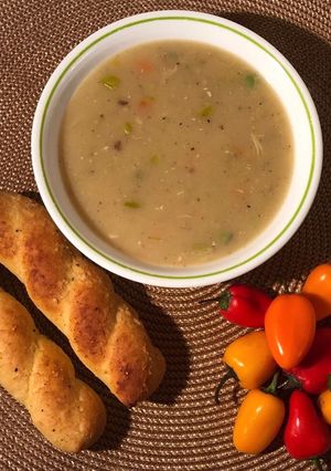 صورة لوصفة شوربة الدجاج
