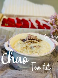 Hình của món Cháo tôm tít.