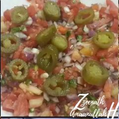 A picture of Mexican Jalapeno and Tomato Salad.