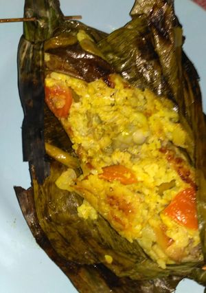 Foto resep Pepes jeroan telur ikan mas